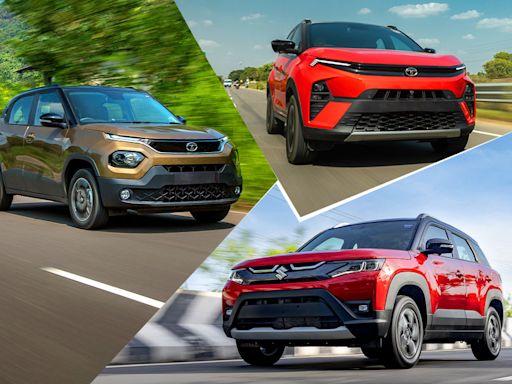 ...In India Under Starting Price Of Rs 10 Lakh: Tata Punch, Maruti Brezza, Maruti Fronx, Tata Nexon, Mahindra XUV 3XO...