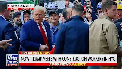 Fox News Spends 20 Solid Minutes On Trump Photo Op With Delirious Fans At Construction Site — Ends With Vomit Story