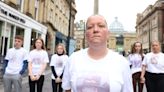 Family of Bradley Tams stage march to Newcastle Crown Court to seek justice