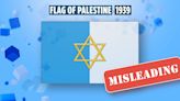 Did a former version of the official Palestinian flag have a Star of David on it?