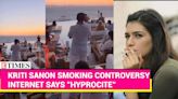 Actor Kriti Sanon's Viral Alleged Smoking Video from Greece Sparks Hypocrisy Claims Among Fans | Watch