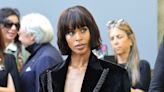 Braless Sabrina Elba sets pulses racing in black jacket during PFW