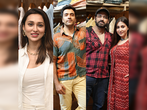 Mimi Chakraborty, Abir Chatterjee, Ankush among Tolly celebs gather to celebrate Abhisek Roy’s new fashion label | Bengali Movie News - Times of India