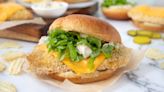 Oven-Fried Fish Sandwich With Triple Pickle Tartar Recipe