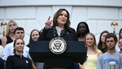 Harris Praises Biden In First Speech Since Launching Presidential Run