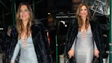 Elizabeth Hurley Shines in Silver Tom Ford Cutout Dress for ‘Watch What Happens Live’ Appearance