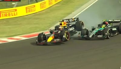 Watch Verstappen get slammed as 'CHILDISH' on radio after smashing into Hamilton