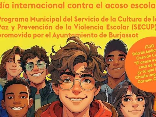 Burjassot conmemora el Día Internacional contra el Acoso Escolar con diferentes acciones de concienciación social