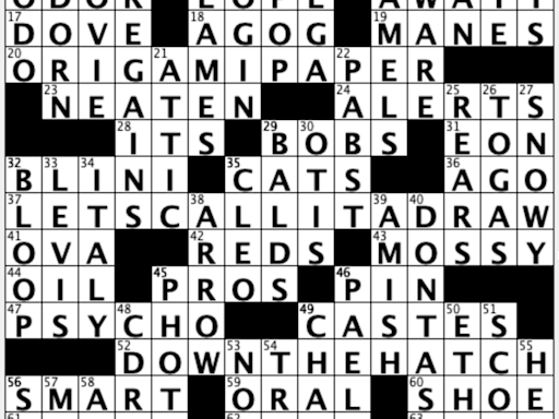 Off the Grid: Sally breaks down USA TODAY's daily crossword puzzle, Back End