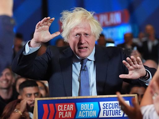 Tories accused of ‘desperate new low’ as Boris Johnson returns at 11th hour to save Sunak campaign