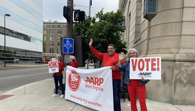 AARP-WV holds 'honk and wave' event as early voting begins in West Virginia - WV MetroNews