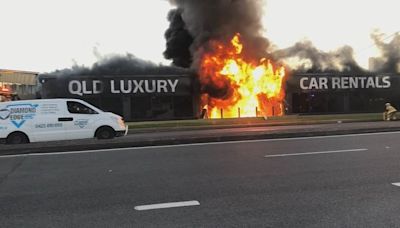 Customer accused of setting fire to luxury car rental agency