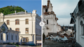 Before and after: Heartbreaking photos of Ukraine a year after Russia's invasion