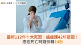 最新112年十大死因：癌症連42年居冠！癌症死亡時鐘快轉14秒 | 蕃新聞