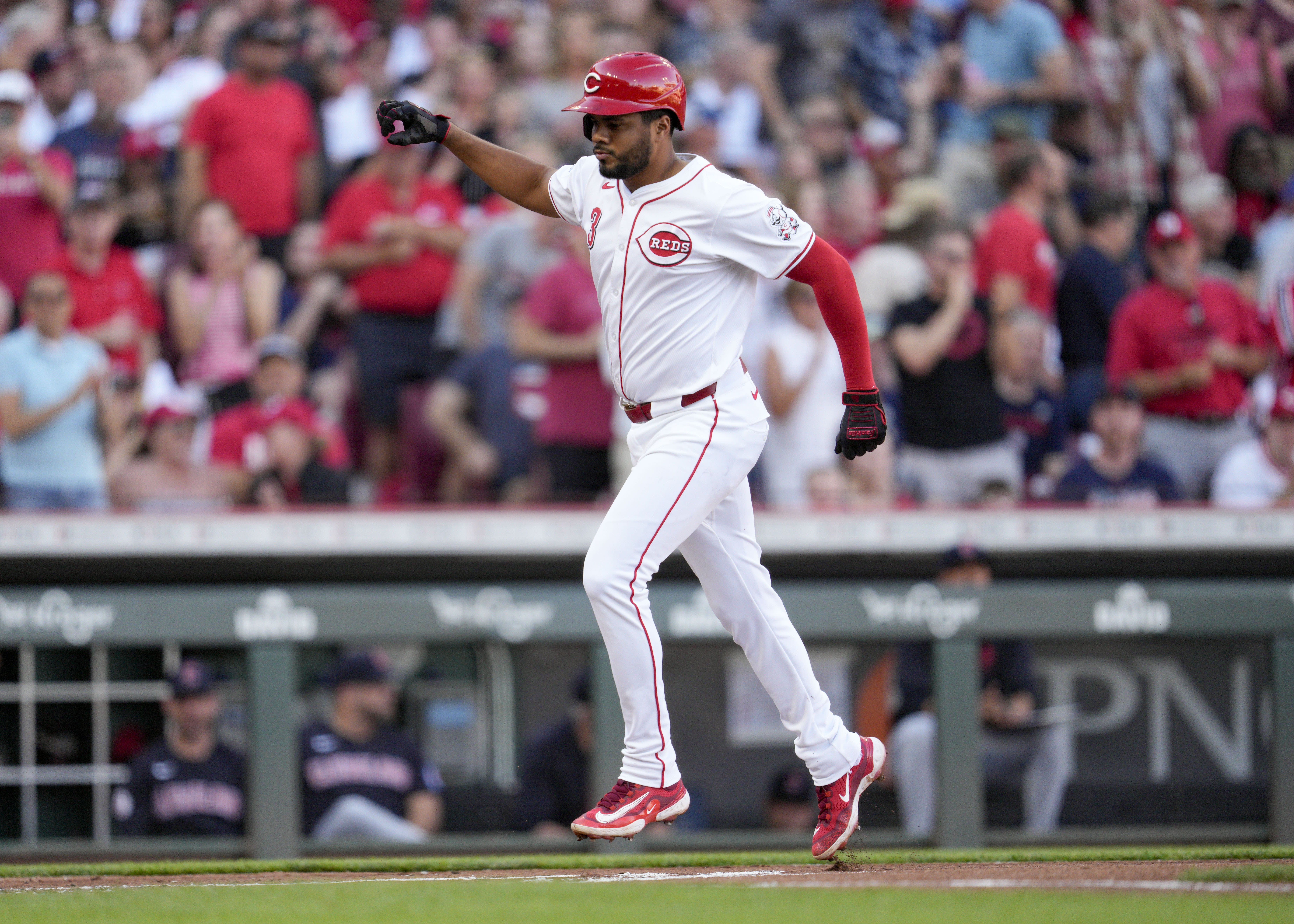 Jeimer Candelario homers twice, Reds beat Guardians 4-2 to split Ohio Cup opening series