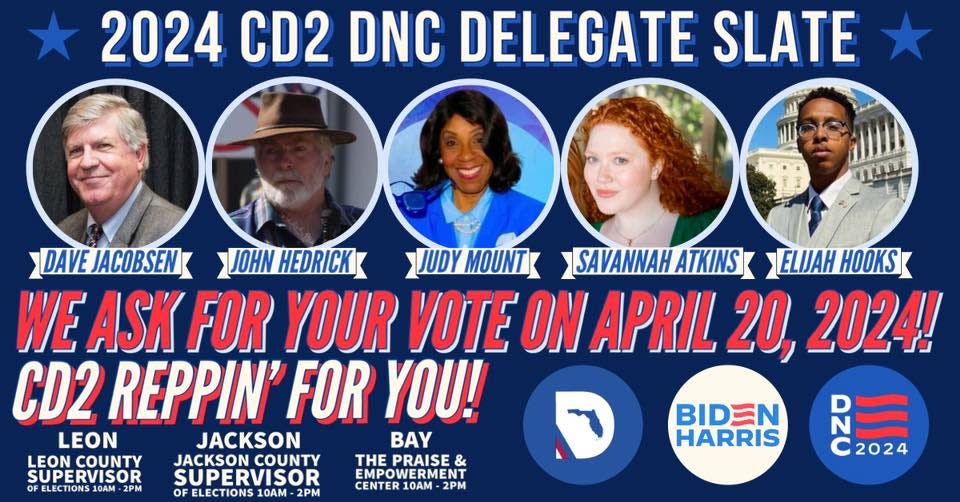 5 North Florida residents elected as delegates to Democratic National Convention in Chicago