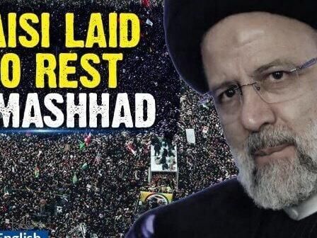 Ebrahim Raisi Burial: Over 2 Million Mourners Pack the Streets Of Mashhad as Funeral Ceremonies End