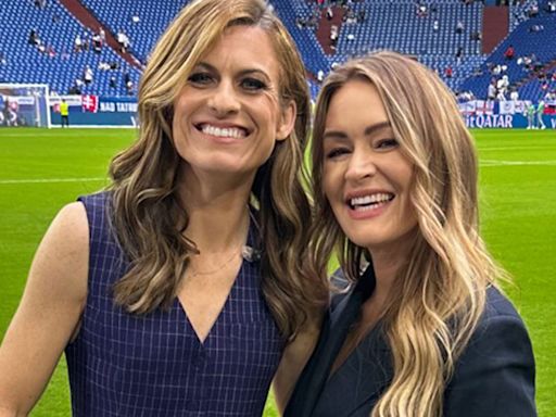 Laura Woods stuns in bold outfit live on ITV during England vs Slovakia coverage