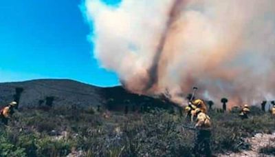 Brigada Red Fox apoya combate de un incendio