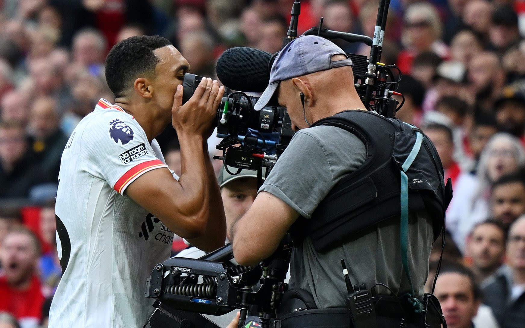 Trent Alexander-Arnold’s ‘kiss’ celebration echoes Steven Gerrard – only for VAR to rule out goal