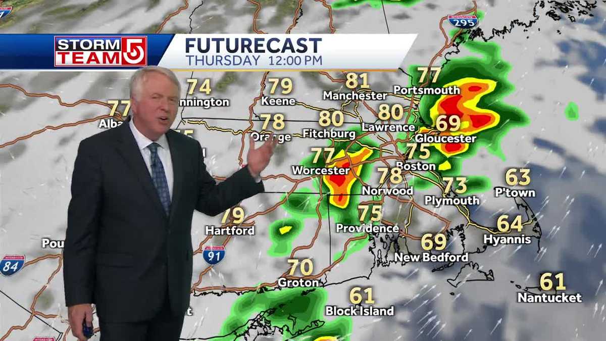 Video: Hot Wednesday; Storm threat in Mass. on Thursday