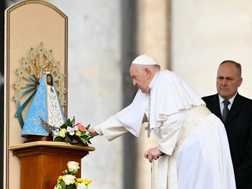 El papa Francisco recordó a la Virgen de Luján y pidió por la Argentina