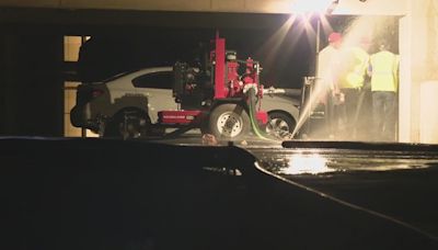 30 vehicles submerged in flooded Ann Arbor parking garage