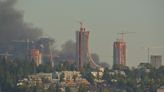 Large fire breaks out near Oak Street Bridge in Richmond, B.C.