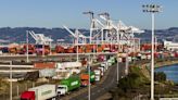 Trucker protest over gig worker law shuts down Oakland's port