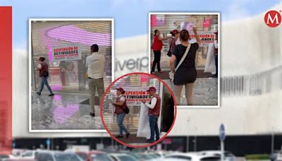 Clausuran Liverpool Perisur con clientes y personal adentro | VIDEO