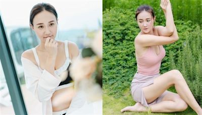 47歲何妤玟身材超頂！野外「全身交纏」做瑜珈 網看傻：好厲害