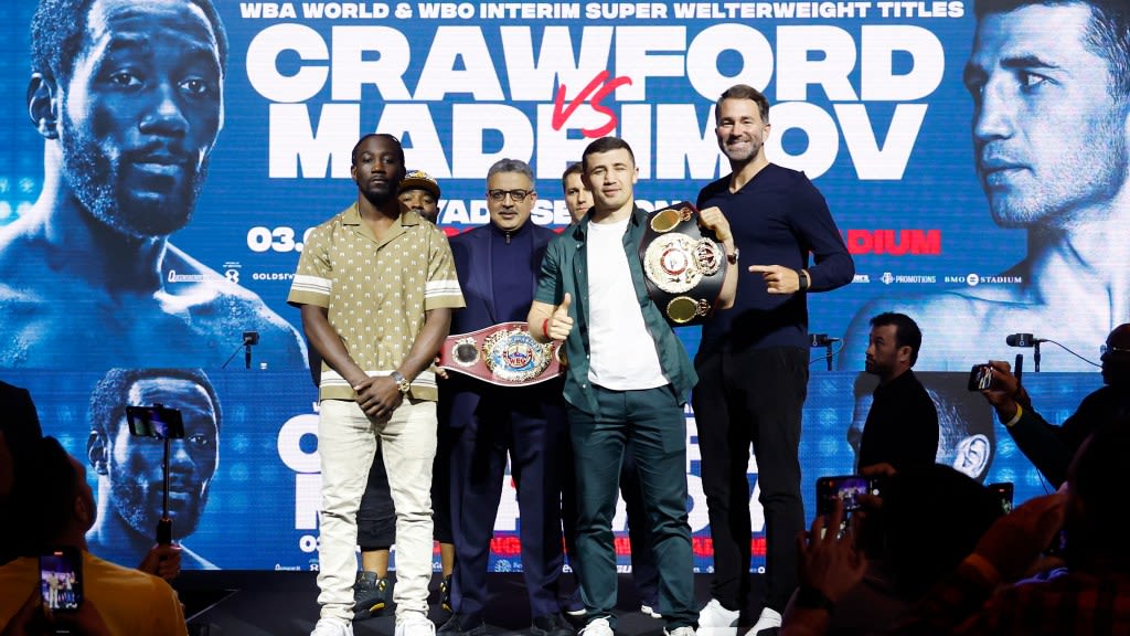 Terence Crawford vs. Israil Madrimov official; Isaac Cruz, Andy Ruiz Jr. on undercard