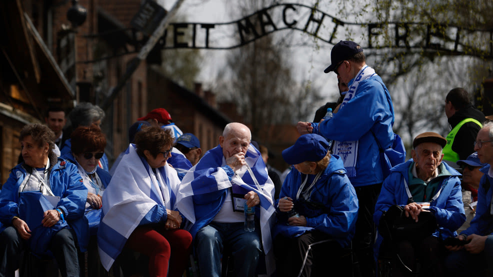 Pro-Palestine protesters interrupt Holocaust memorial march at Auschwitz, reports say