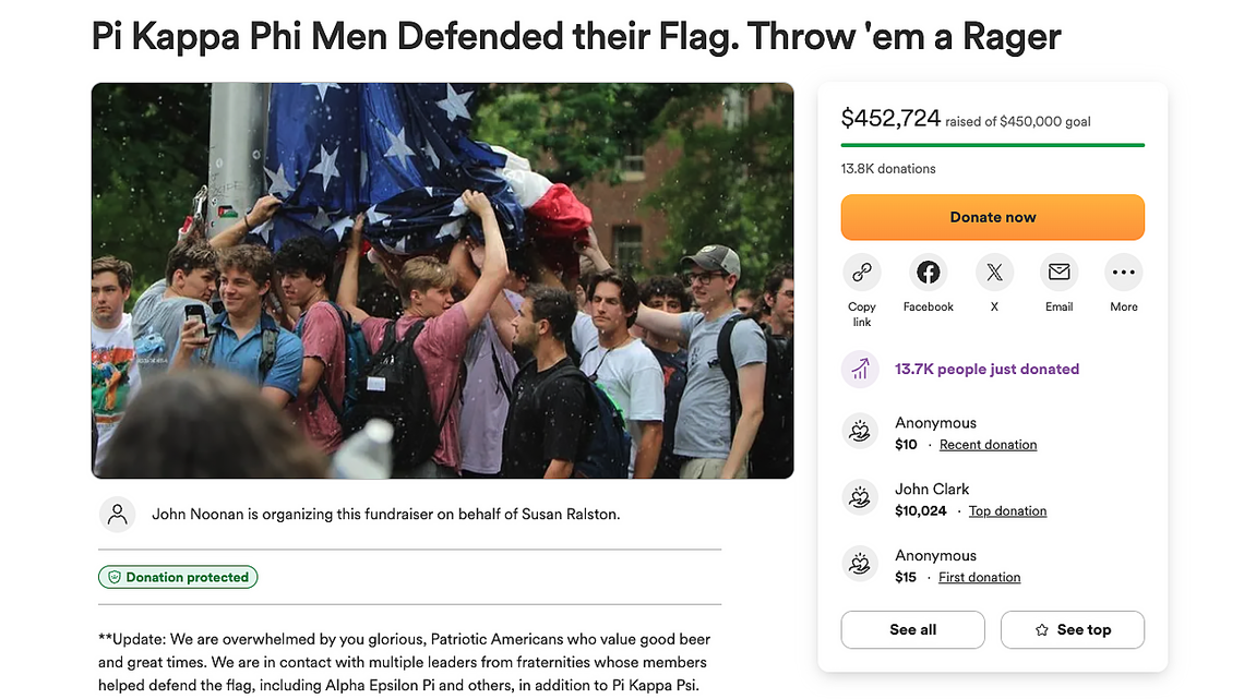 A $465,000 frat party? Effort to honor UNC Greeks after flag protest raises questions.