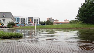 On and off showers hit Norfolk Monday morning ahead of Tropical Storm Debby