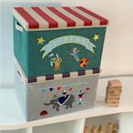 環保帶蓋幼兒園收納箱可水洗摺疊兒童書本儲物箱家用衣物衣櫥收納 X