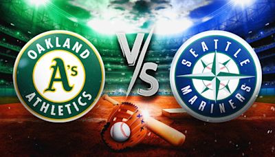 Athletics vs. Mariners prediction, odds, pick