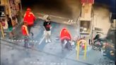 Impactante: el video del choque de Tiago Palacios en la estación de servicio