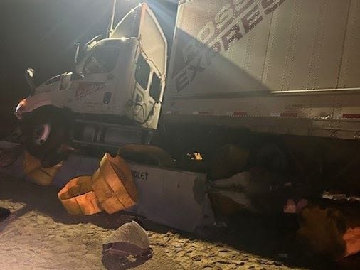 Truck driver falls asleep at the wheel, crashes into construction zone in New Hampshire - The Boston Globe