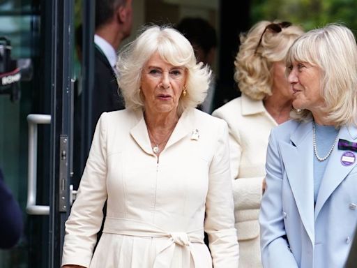 Queen Camilla, Zara and Mike Tindall and Kate Middleton's parents attend star-studded Day 10 of Wimbledon