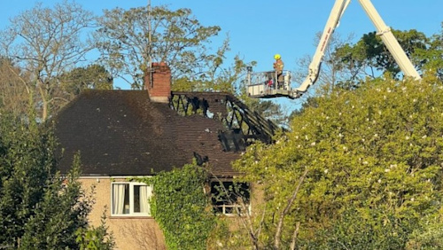 Headington: Crews remain at scene of early hours house fire