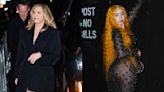 ...Sheer in Mirrored Maxidress, Kim Cattrall Puts Suiting Spin on Little Black Dress and More Stars at Alexander...