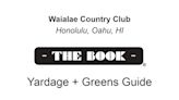 Check the yardage book: Waialae for the 2024 Sony Open on the PGA Tour