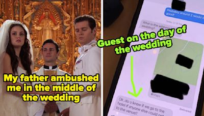 44 Truly Terrible Wedding Guests Who Should 100% Never Receive An Invitation To A Wedding Again