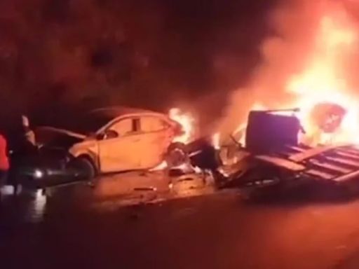 Tragedia en Carretera Central: Quíntuple choque deja un muerto y cuatro heridos en San Mateo