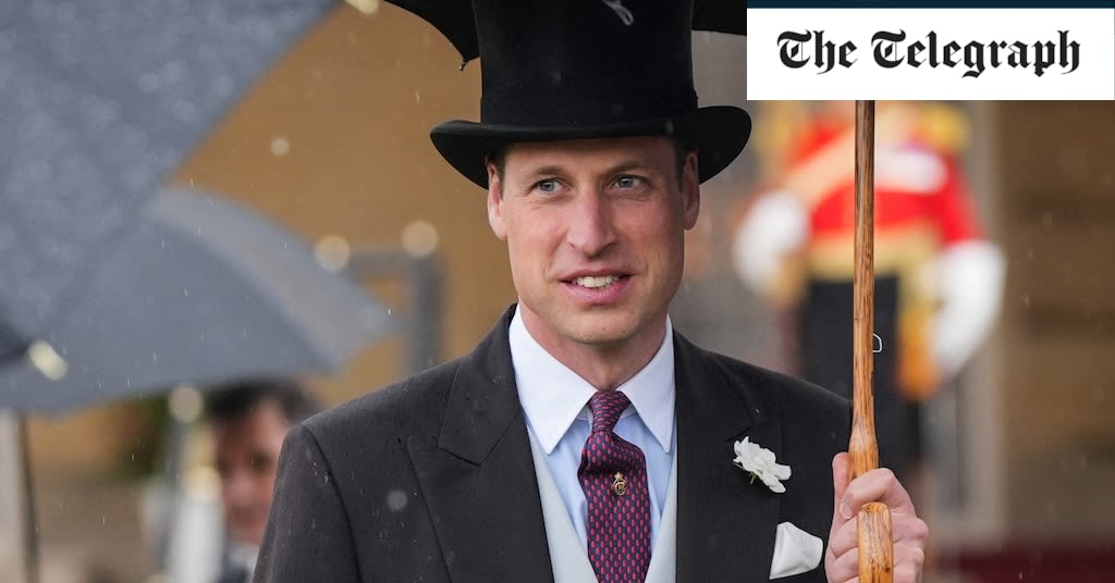 Young royals join Prince William at his Buckingham Palace garden party