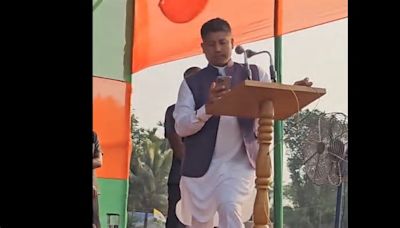 Assam Minister Pijush Hazarika pauses speech as Azaan plays out from nearby Mosque | WATCH