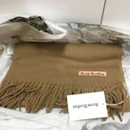 新品 Acne Studios 摩卡咖啡 Canada 經典圍巾Canada Scarf Made Italy 70x200