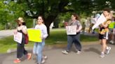 Protesters march to Governor’s Mansion on Saturday to protest ‘Arming Teachers’ law