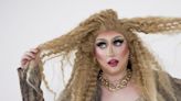 This touching drag transformation is an homage to ’80s rocker divas